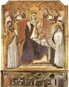 Ambrogio Lorenzetti Madonna with Angels between St Nicholas and Prophet Elisha oil painting artist